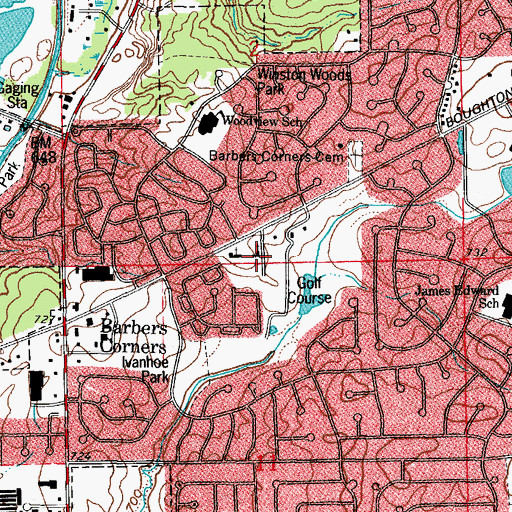 Topographic Map of Friendship United Methodist Church, IL