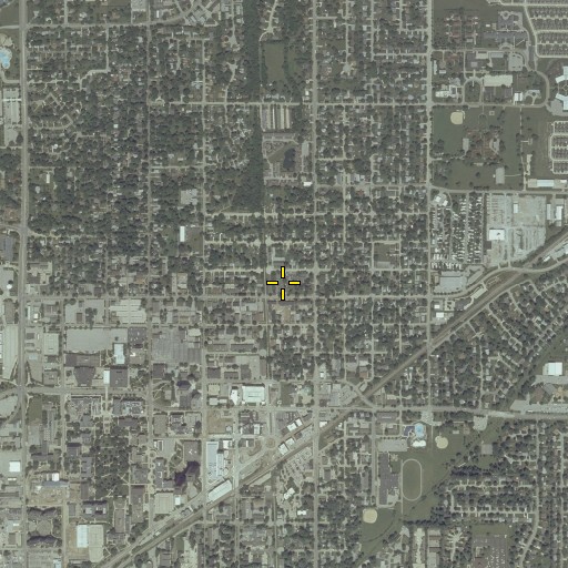 Aerial/Satellite Image of Hammitt School, IL