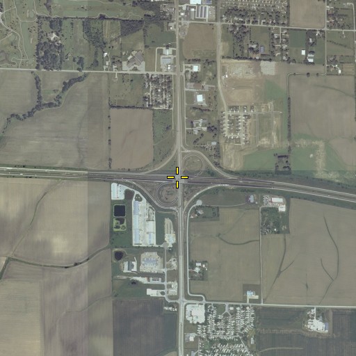 Aerial/Satellite Image of Interchange 135, IL