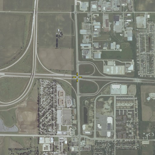 Aerial/Satellite Image of Interchange 165, IL