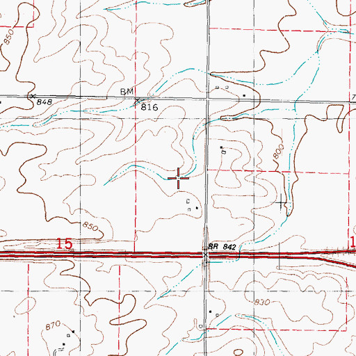 Topographic Map of Ironwood Country Club, IL