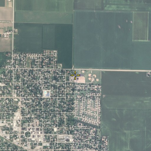 Aerial/Satellite Image of Le Roy Elementary School, IL