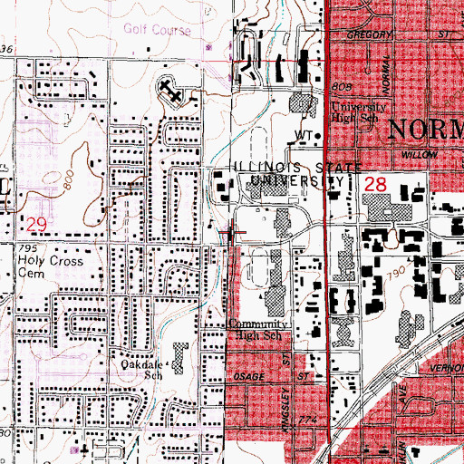 Topographic Map of Nelson Smith Building, IL