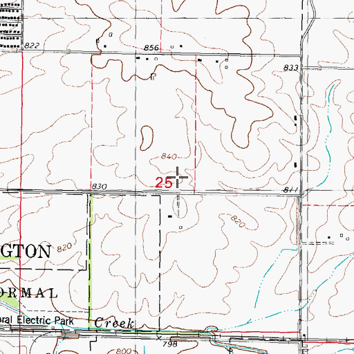 Topographic Map of Northpoint Elementary School, IL