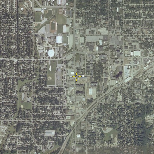 Aerial/Satellite Image of Walker Hall, IL