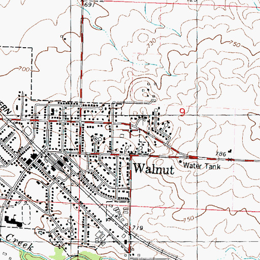 Topographic Map of Holy Trinity Lutheran Church, IL