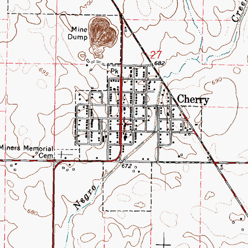Topographic Map of Holy Trinity Roman Catholic Church, IL
