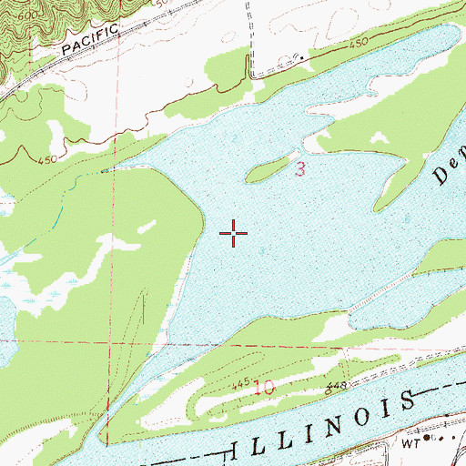 Topographic Map of Lake Depue State Fish and Wildlife Area, IL