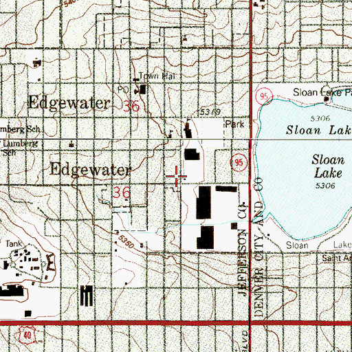 Topographic Map of Metropolitan Youth Education Center (historical), CO