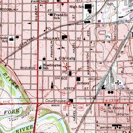 Topographic Map of Church of the Holy Trinity, IL