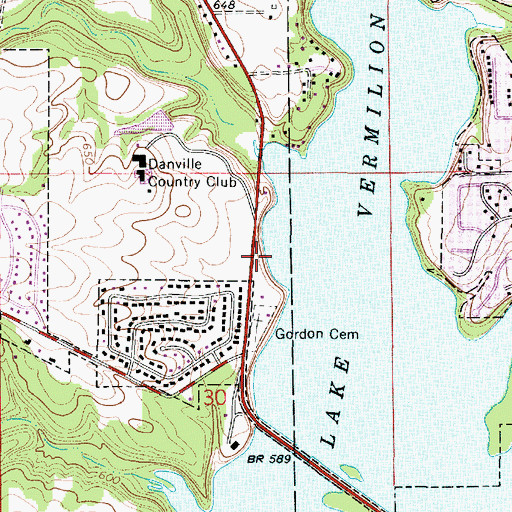 Topographic Map of Jaycees Park, IL