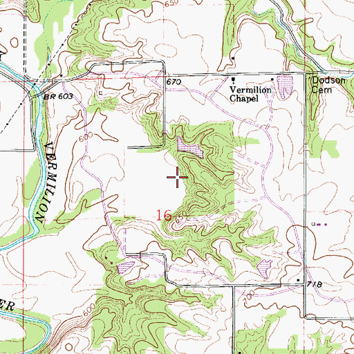 Topographic Map of Kennekuk Cove County Park, IL