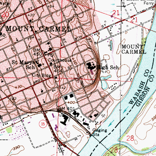 Topographic Map of Abundant Life New Life Fellowship Church, IL