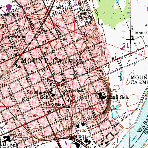 Topographic Map of Gospel Kingdom Church, IL