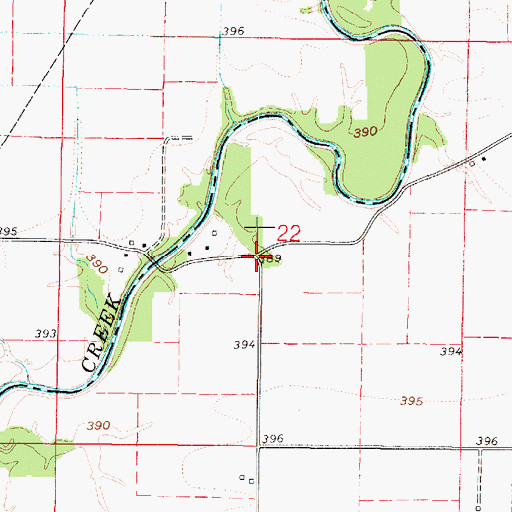 Topographic Map of New Hope (historical), IL