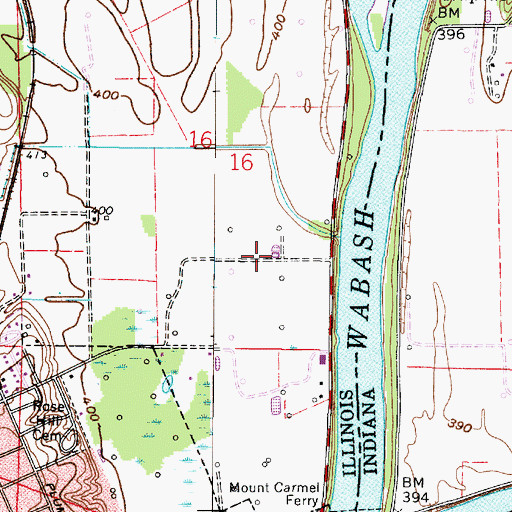 Topographic Map of Selma (historical), IL