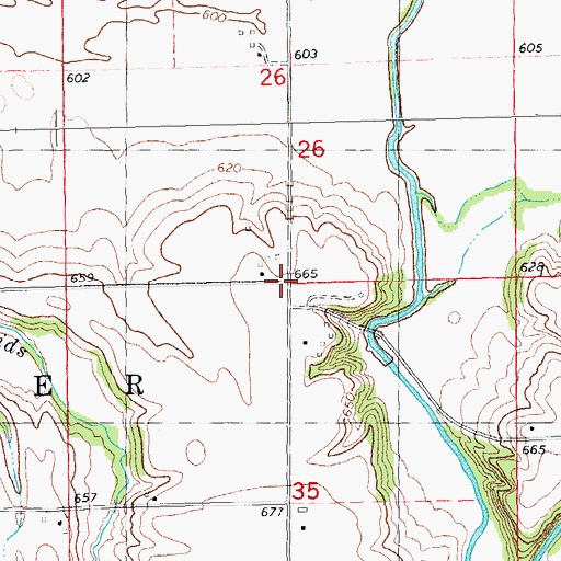 Topographic Map of Denny (historical), IL