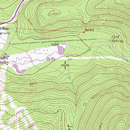 Topographic Map of Jones Gulch, CO