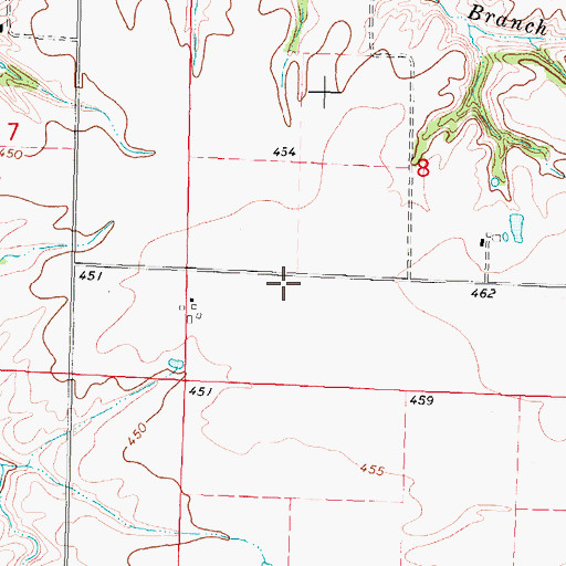 Topographic Map of Going School (historical), IL