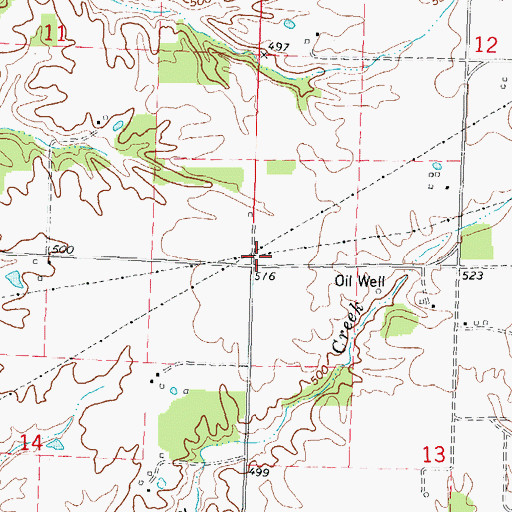 Topographic Map of Hickory Creek School (historical), IL