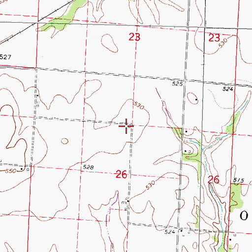 Topographic Map of Pleasant Hill School (historical), IL