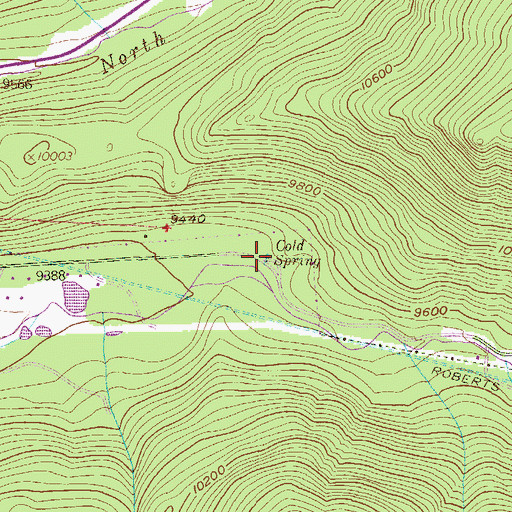 Topographic Map of Cold Spring, CO