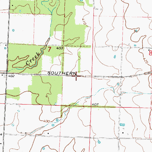 Topographic Map of Campbell, IL