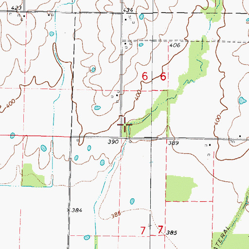 Topographic Map of Heidinger School (historical), IL