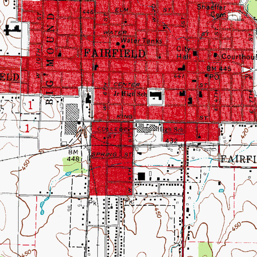 Topographic Map of Holiness Rescue Mission, IL