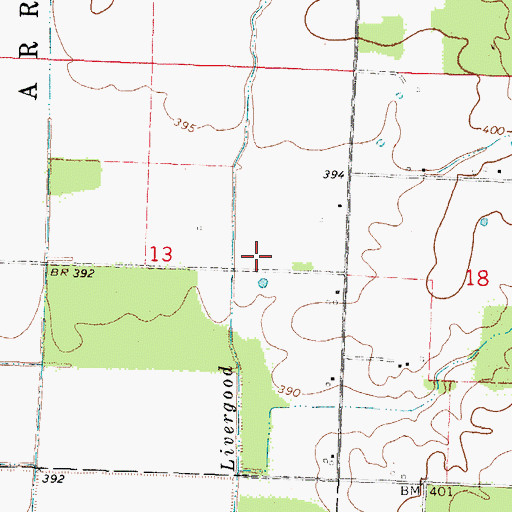 Topographic Map of Independence School (historical), IL