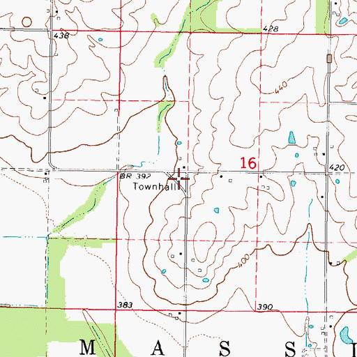 Topographic Map of Number 7 School (historical), IL