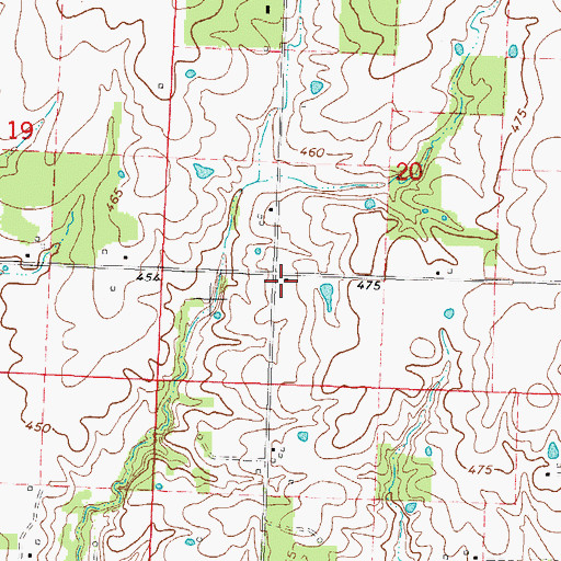 Topographic Map of Pure Gold School (historical), IL