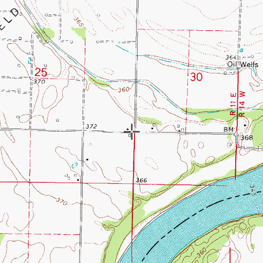 Topographic Map of Brownsport (historical), IL