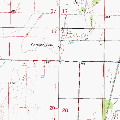 Topographic Map of Elm Grove (historical), IL