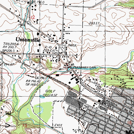 Topographic Map of Annan Grist Mill, IL