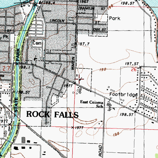 Topographic Map of Good Shepherd Lutheran Church, IL