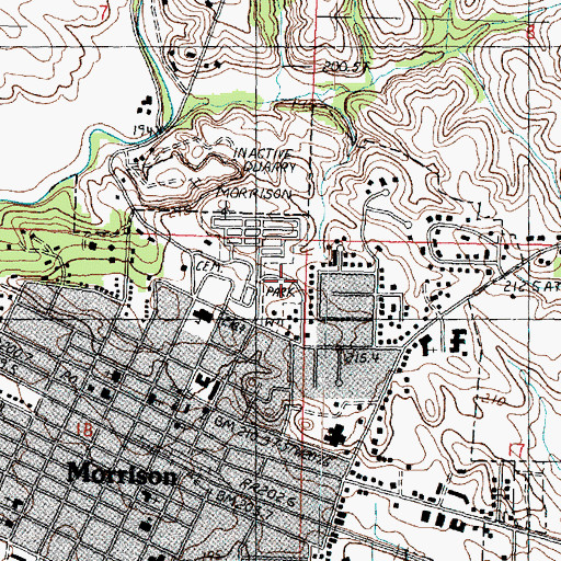 Topographic Map of Kelly Park, IL