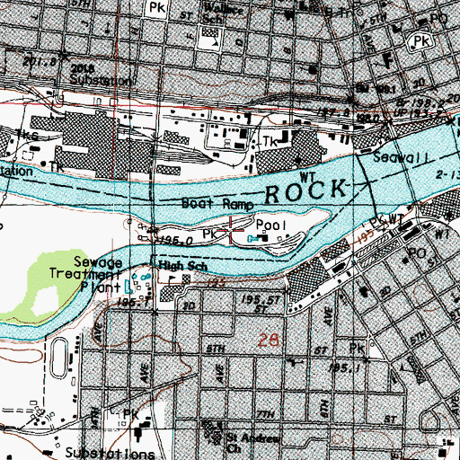 Topographic Map of Lawrence Park, IL