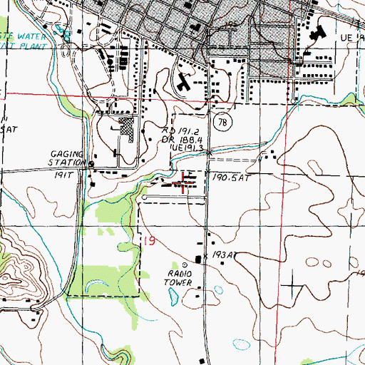 Topographic Map of Morrison Institute of Technology, IL