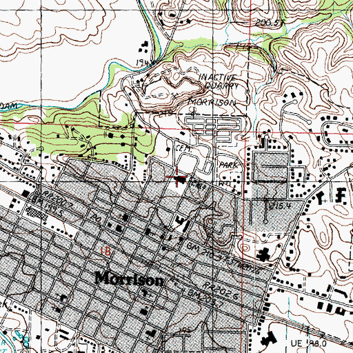 Topographic Map of Northside School, IL