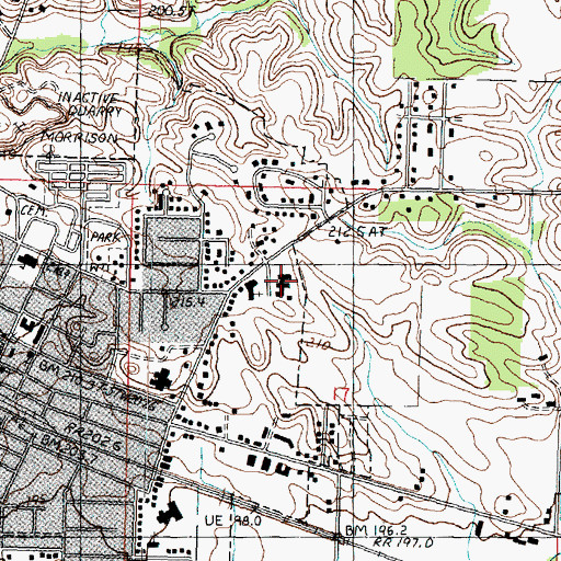 Topographic Map of Pleasant View Nursing Home, IL
