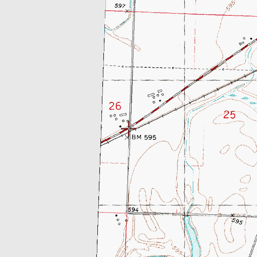 Topographic Map of Pratt (historical), IL