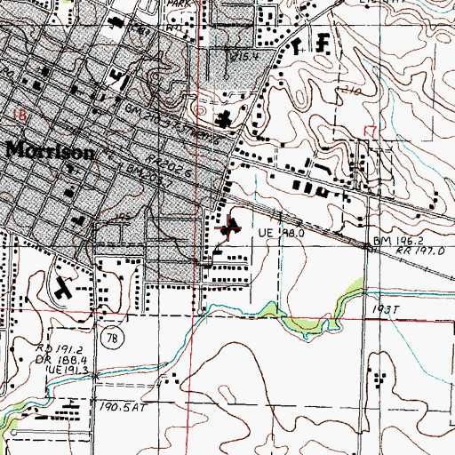 Topographic Map of Resthaven Nursing Home, IL