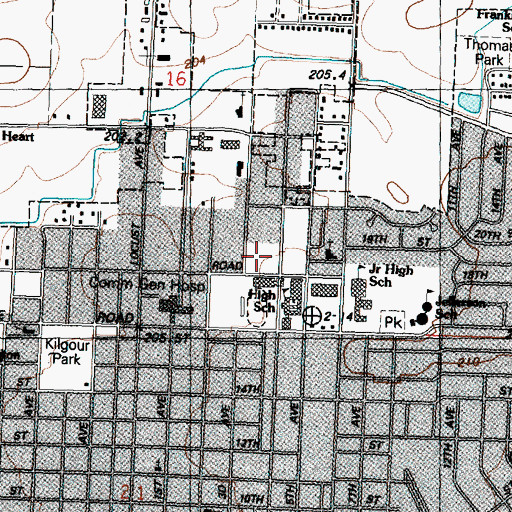 Topographic Map of Safety Park, IL