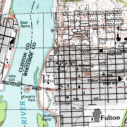 Topographic Map of Schmaling Memorial Public Library, IL