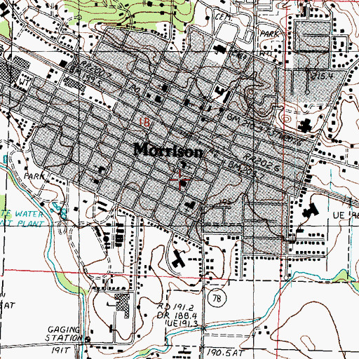 Topographic Map of Southside School, IL