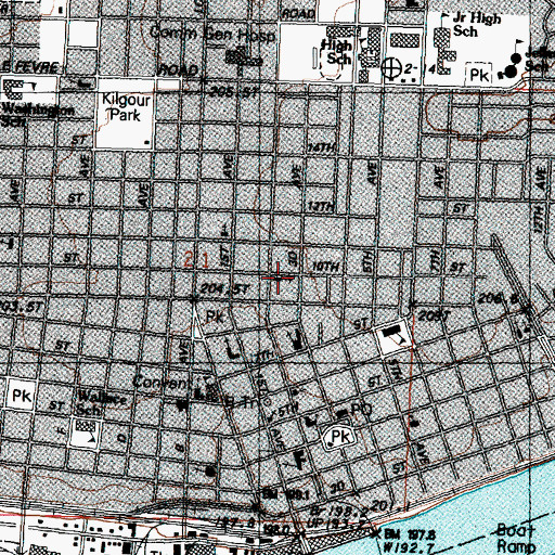 Topographic Map of Trinity United Methodist Church, IL