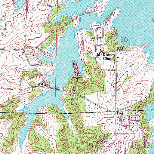 Topographic Map of Clifty Heights, IL