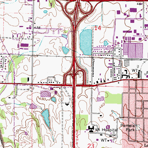 Topographic Map of Interchange 53, IL