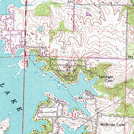 Topographic Map of North Shoreline, IL